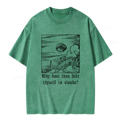 Pagewings Why Dost Thou Hide Thyself In Clouds Unisex Washed T-shirt