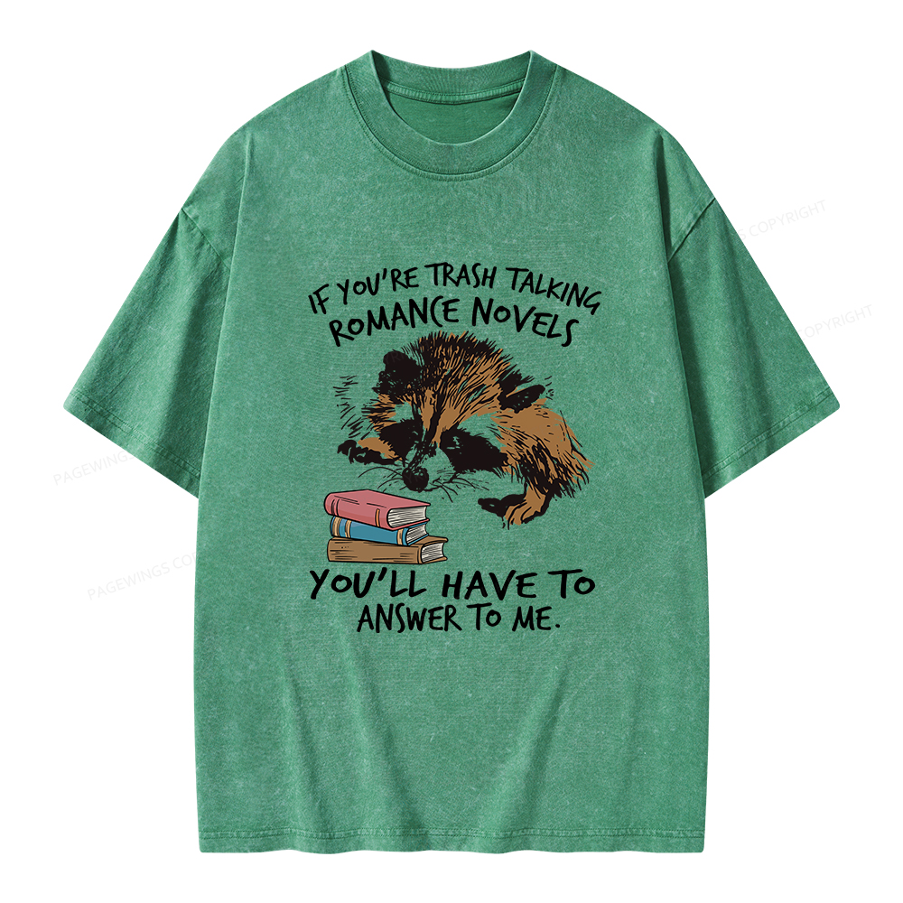 Pagewings Talking Ronan E Novels Unisex Washed T-shirt