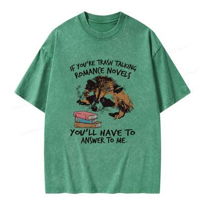 Pagewings Talking Ronan E Novels Unisex Washed T-shirt