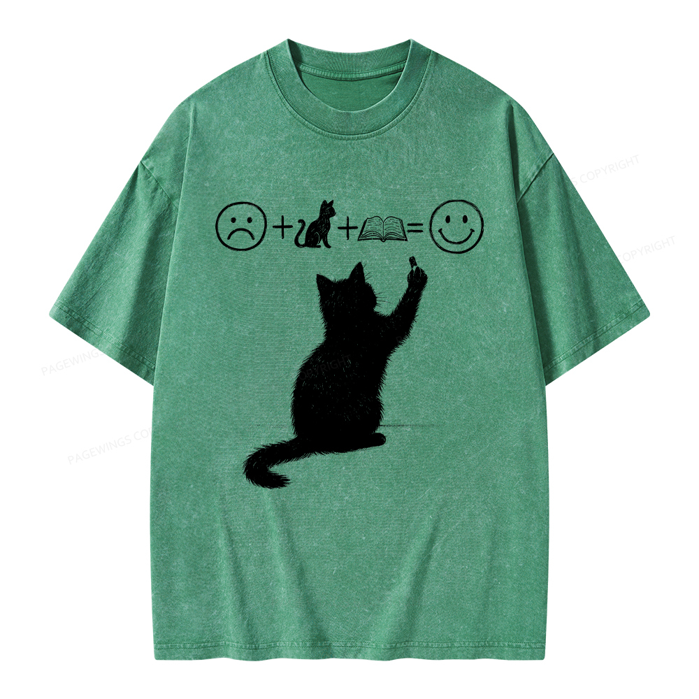 Pagewings A Good Life Is Made Up of Books Unisex Washed T-shirt