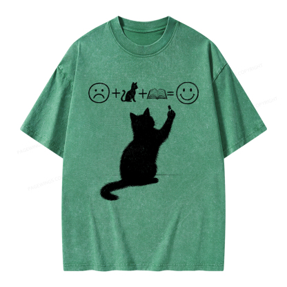 Pagewings A Good Life Is Made Up of Books Unisex Washed T-shirt