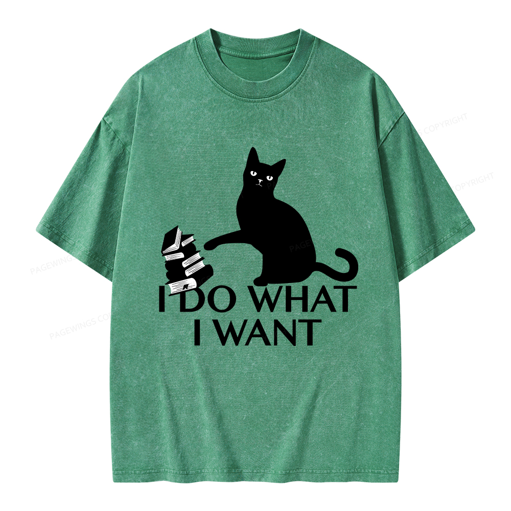 Pagewings I Do What I Want Unisex Washed T-shirt