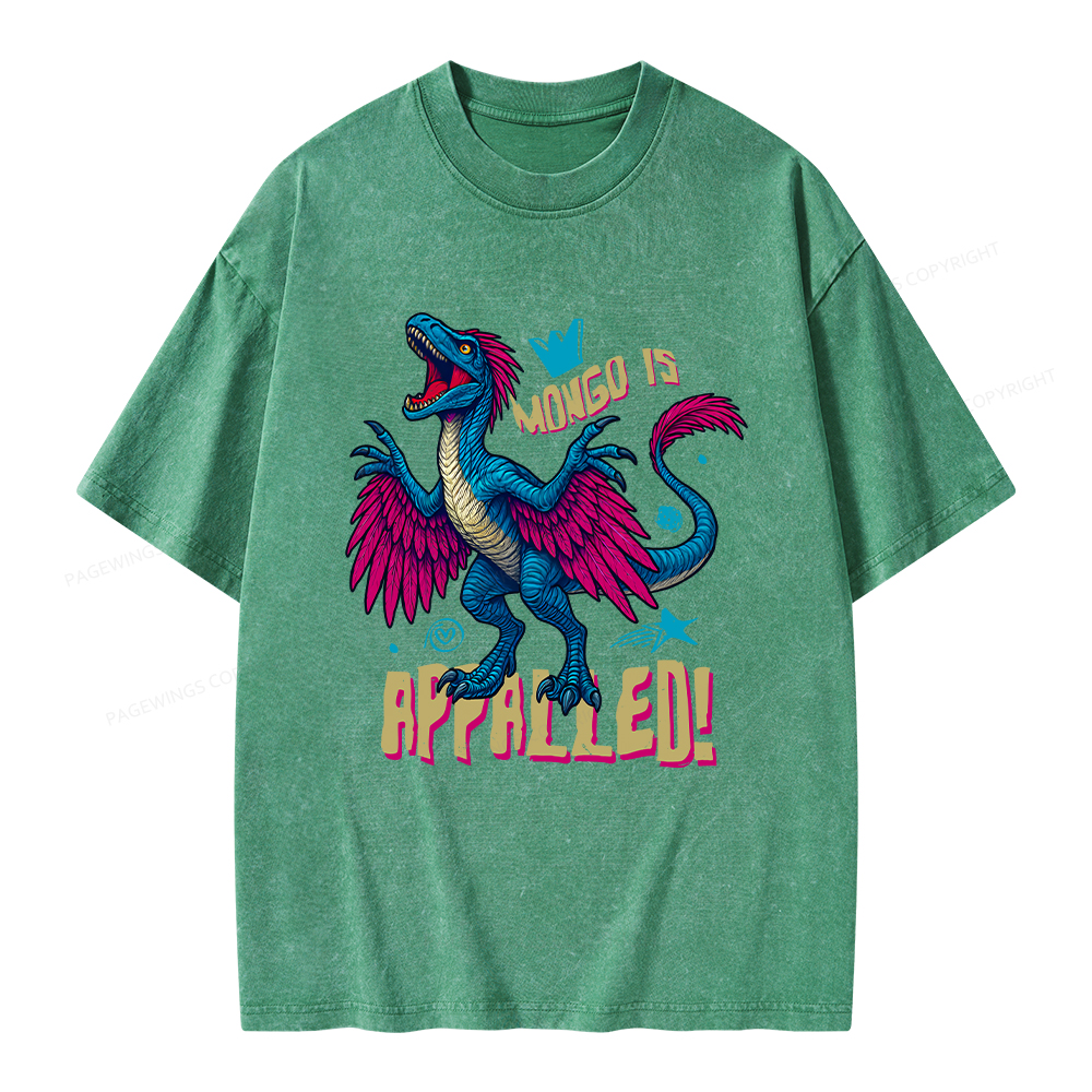 Pagewings Mongo is Appalled Unisex Washed T-shirt