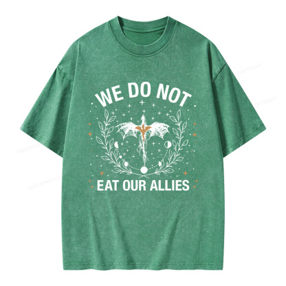 Pagewings We Do Not Eat Our Allies Unisex Washed T-shirt