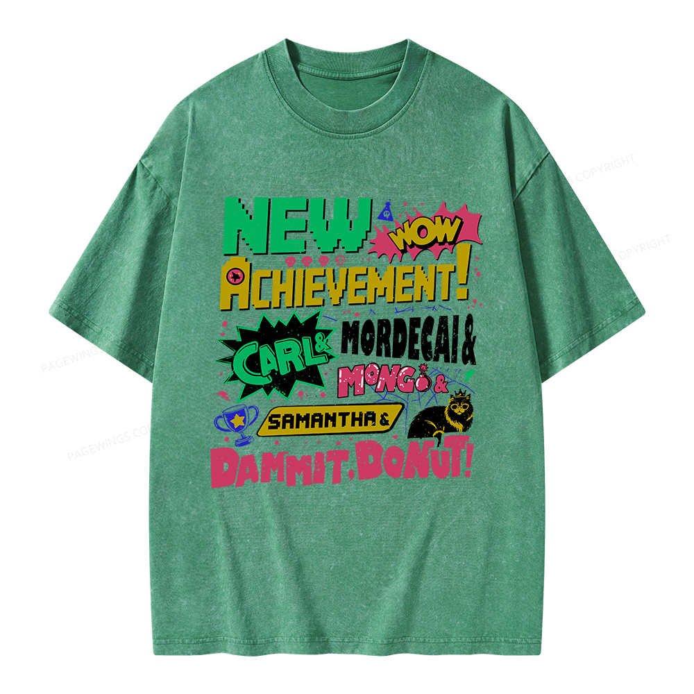 Pagewings New Achievement Unisex Washed T-shirt