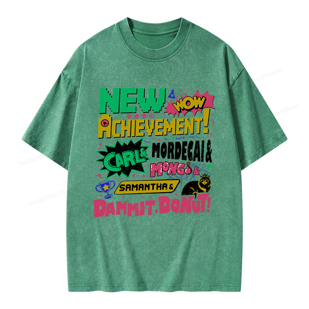 Pagewings New Achievement Unisex Washed T-shirt