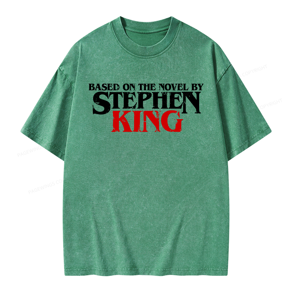 Pagewings Based on the novel by Stephen King Unisex Washed T-shirt