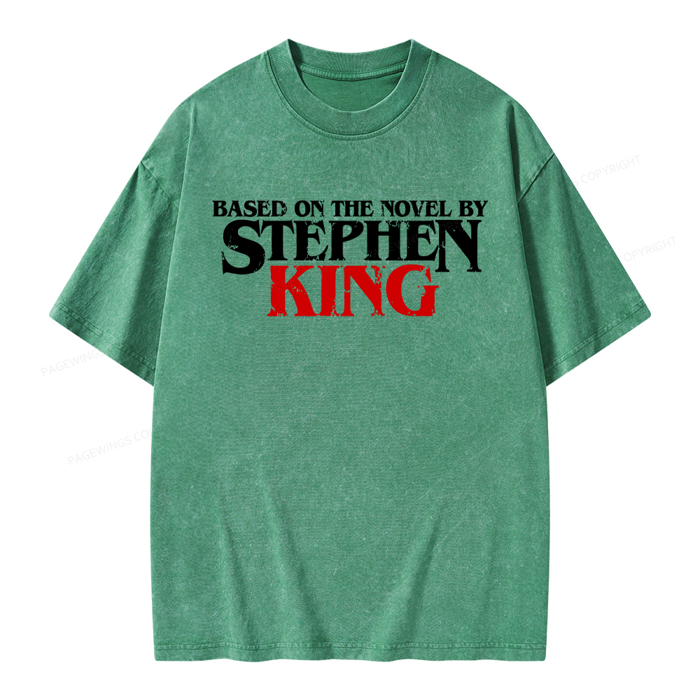 Pagewings Based on the novel by Stephen King Unisex Washed T-shirt
