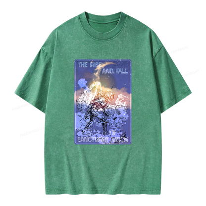 Pagewings The Rise And Fall of Sanctuary Moon Unisex Washed T-shirt