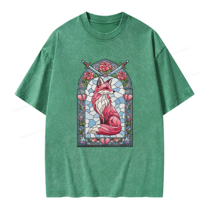 Pagewings Evangeline Fox Unisex Washed T-shirt