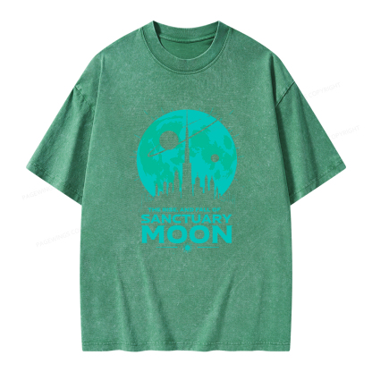Pagewings Sanctuary Moon Unisex Washed T-shirt