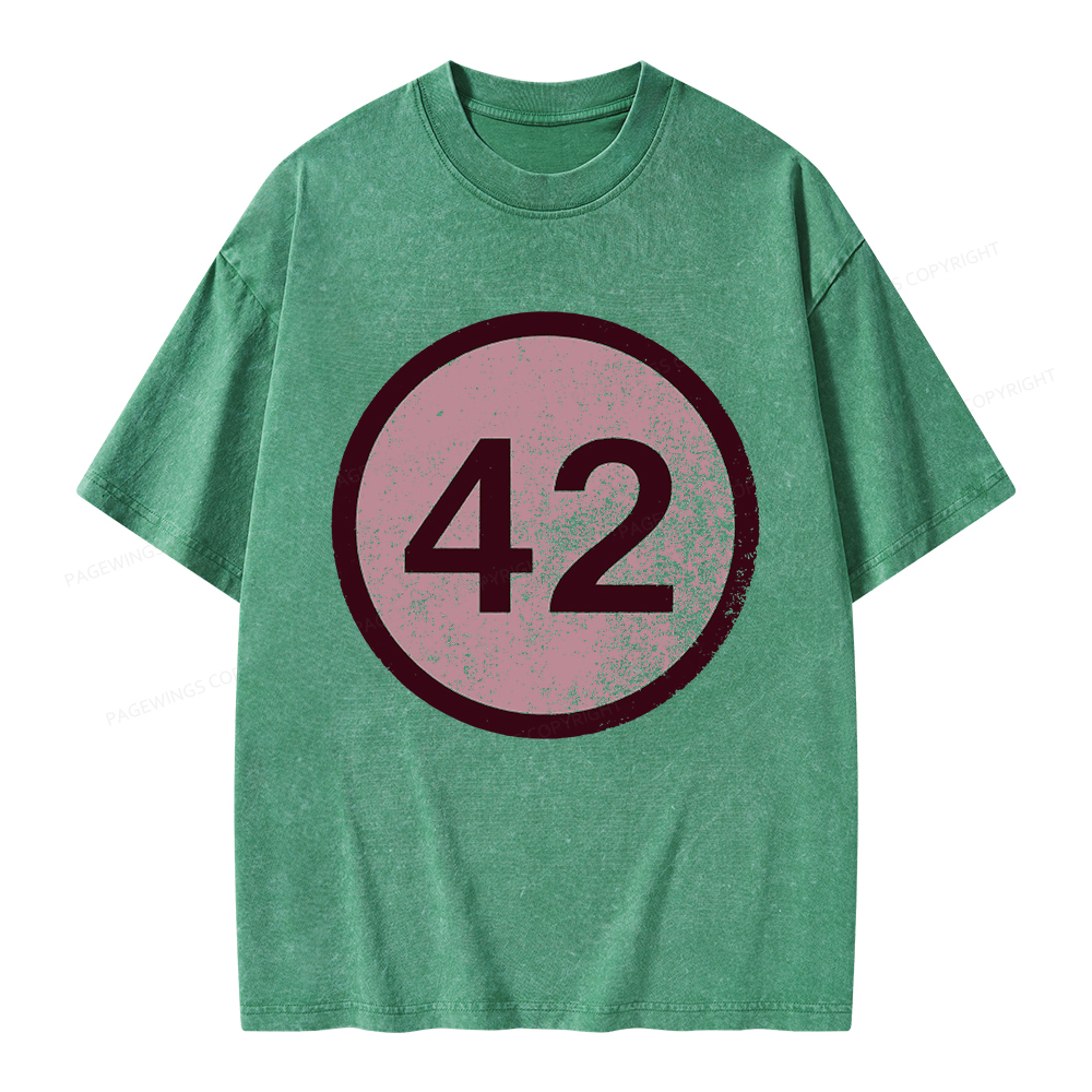 Pagewings 42 Unisex Washed T-shirt