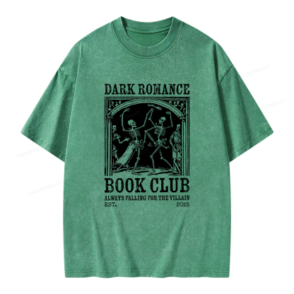 Pagewings Dark Romance Book Club Unisex Washed T-shirt