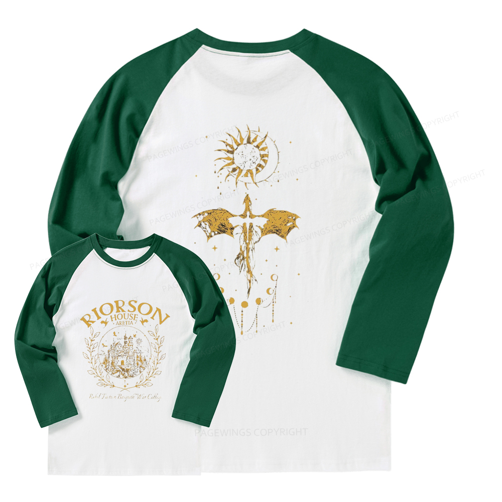 Pagewings Fourth Wing Long Sleeve Raglan T-shirt