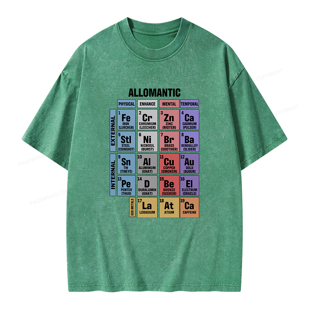 Pagewings Allomantic Unisex Washed T-shirt