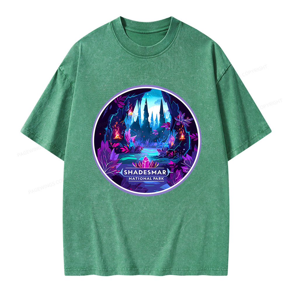 Pagewings Shadesmar National Park Unisex Washed T-shirt