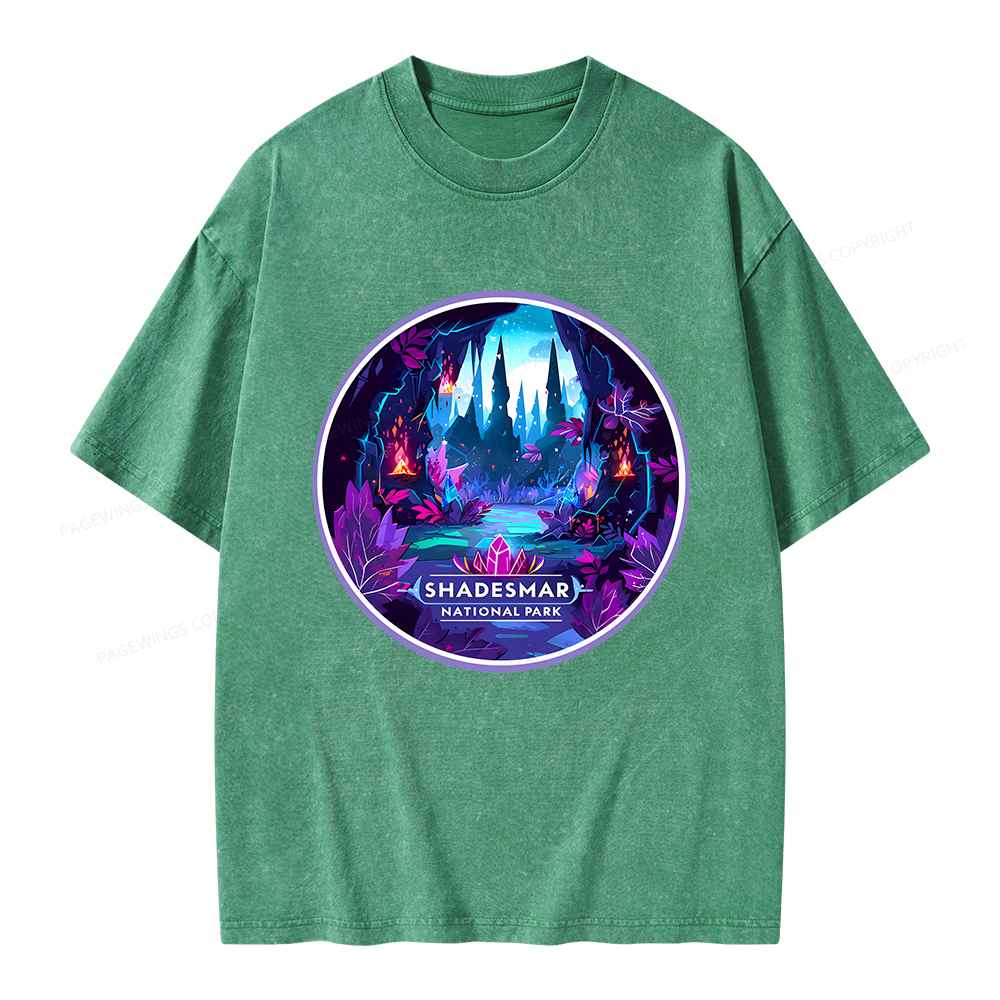 Pagewings Shadesmar National Park Unisex Washed T-shirt
