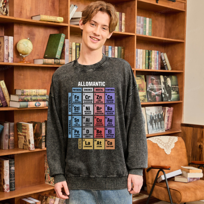 Pagewings Allomantic Unisex Washed Sweatshirt