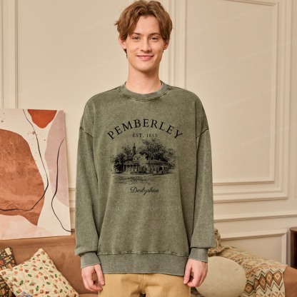 Pagewings Pemberley Unisex Washed Sweatshirt