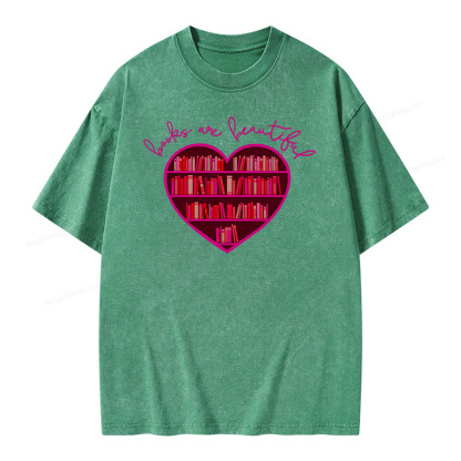 [Copy]Pagewings Librarian Book Reader Funny Book Lover T Shirts Unisex Washed T-shirt