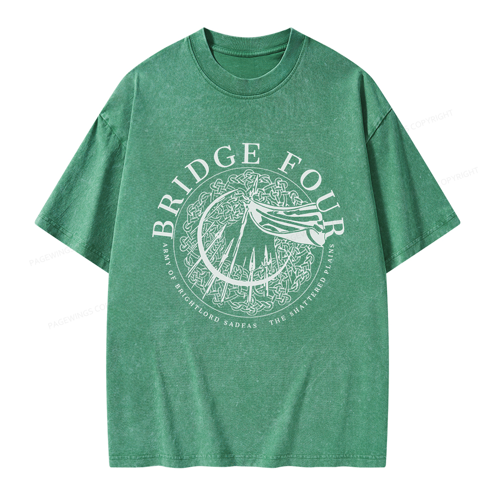 Pagewings Bridge Four Unisex Washed T-shirt