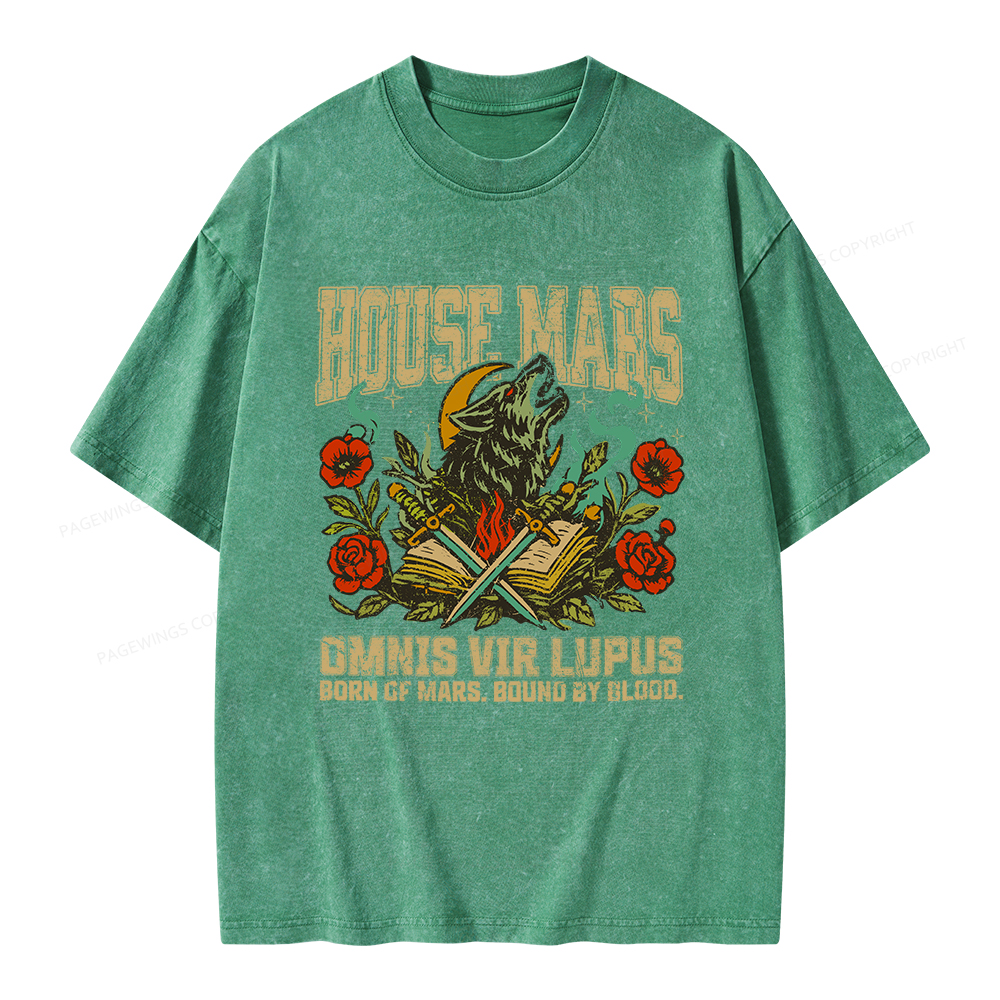 Pagewings House Mars Unisex Washed T-shirt