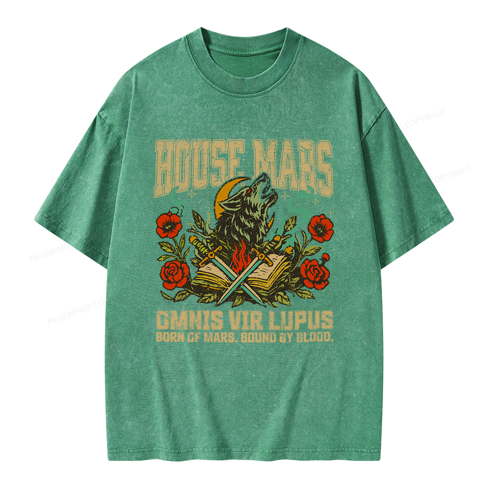Pagewings House Mars Unisex Washed T-shirt