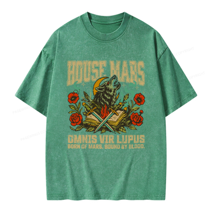 Pagewings House Mars Unisex Washed T-shirt