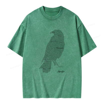 Pagewings The Raven Unisex Washed T-shirt