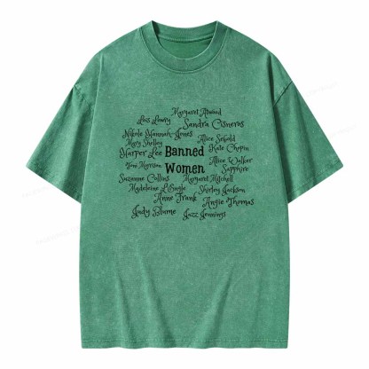 Pagewings Banned books Unisex Washed T-shirt