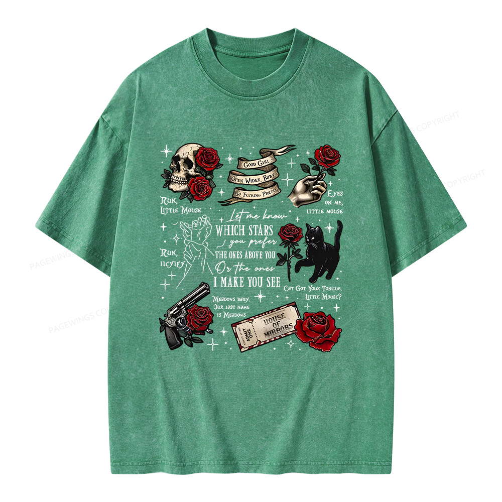 Pagewings Run Little Mouse Unisex Washed T-shirt