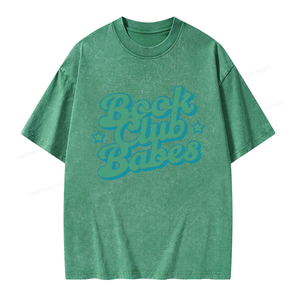 Pagewings Book Club Babes Unisex Washed T-shirt