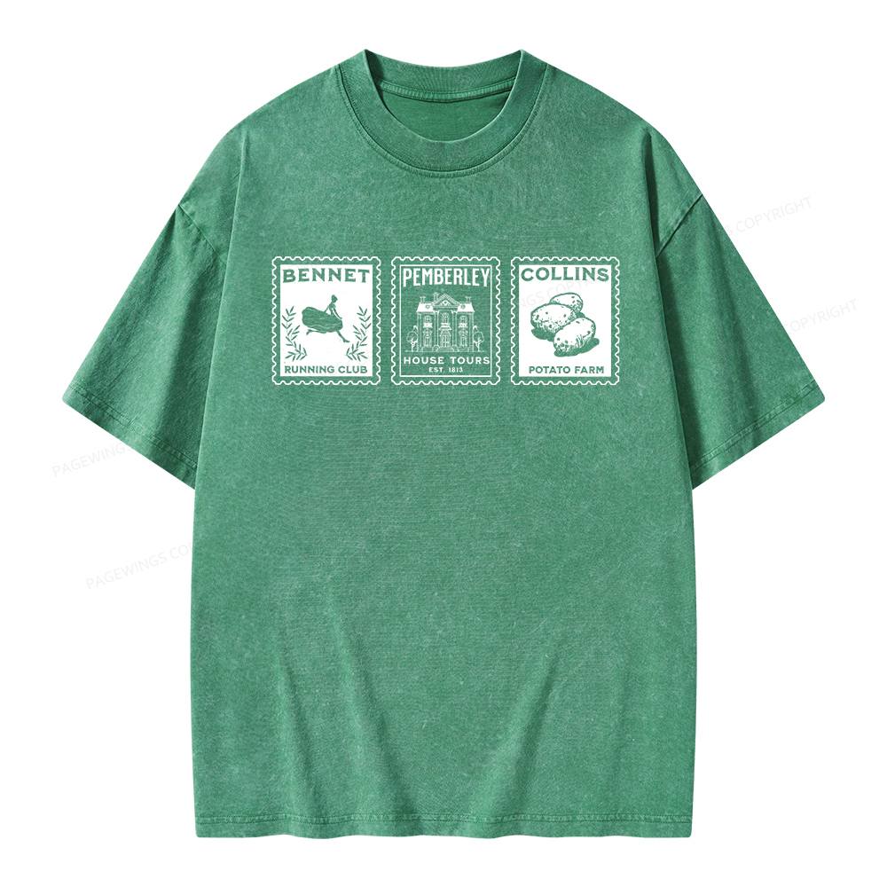 Pagewings The Answer Is Unisex Washed T-shirt