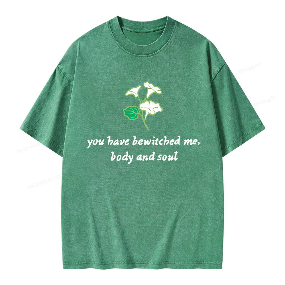 Pagewings You Have Bewitched Me Unisex Washed T-shirt