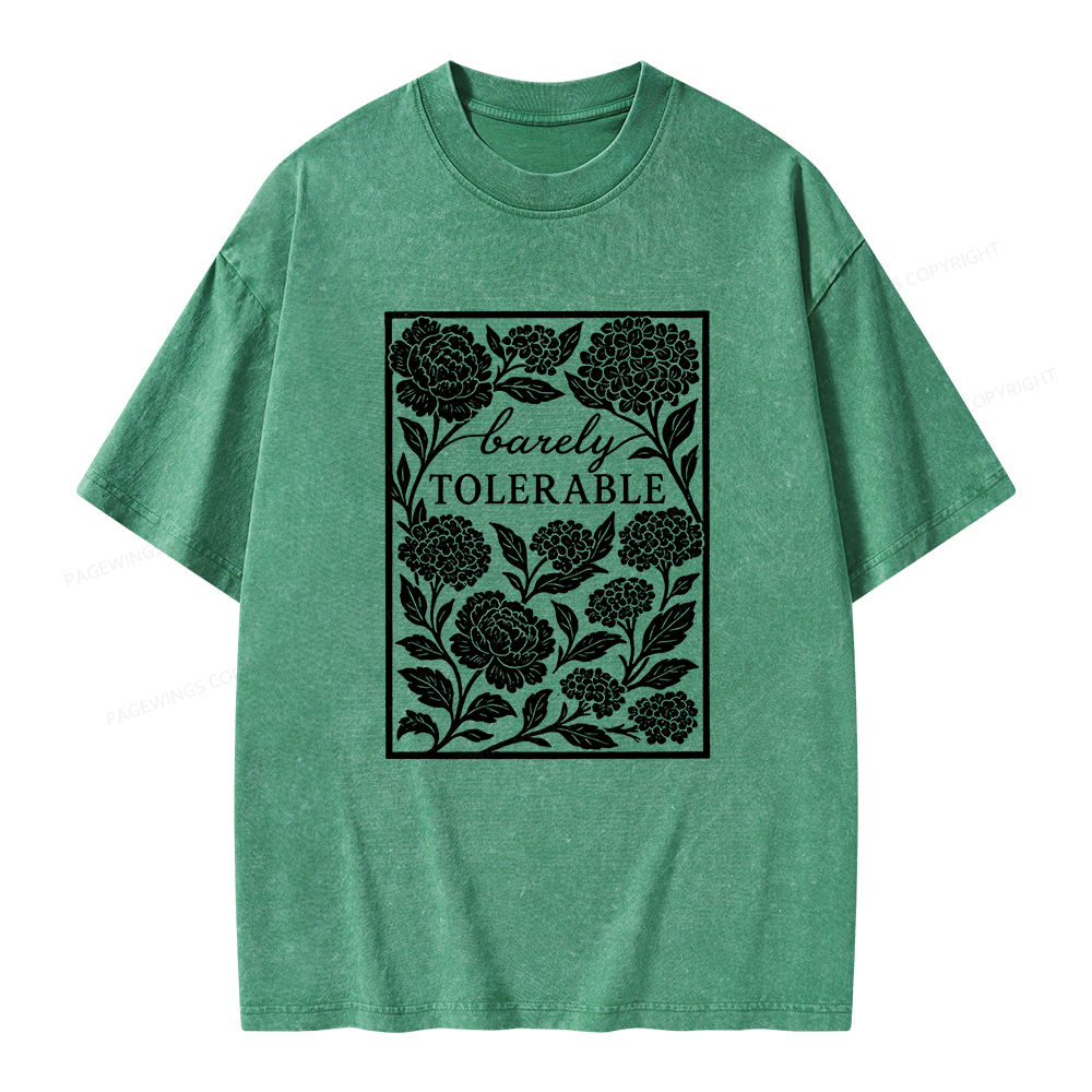 Pagewings Barley Tolerable Unisex Washed T-shirt