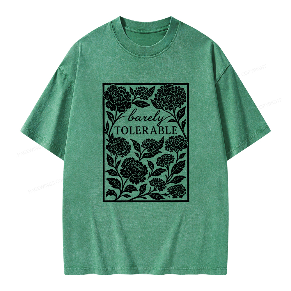Pagewings Barley Tolerable Unisex Washed T-shirt