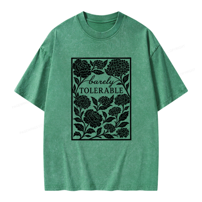 Pagewings Barley Tolerable Unisex Washed T-shirt