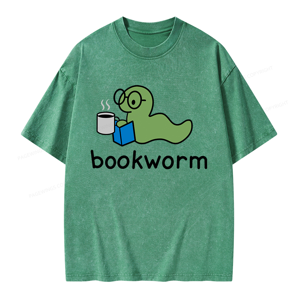 Pagewings Bookworm Unisex Washed T-shirt
