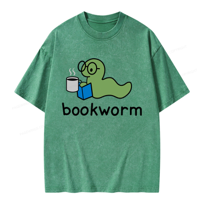 Pagewings Bookworm Unisex Washed T-shirt