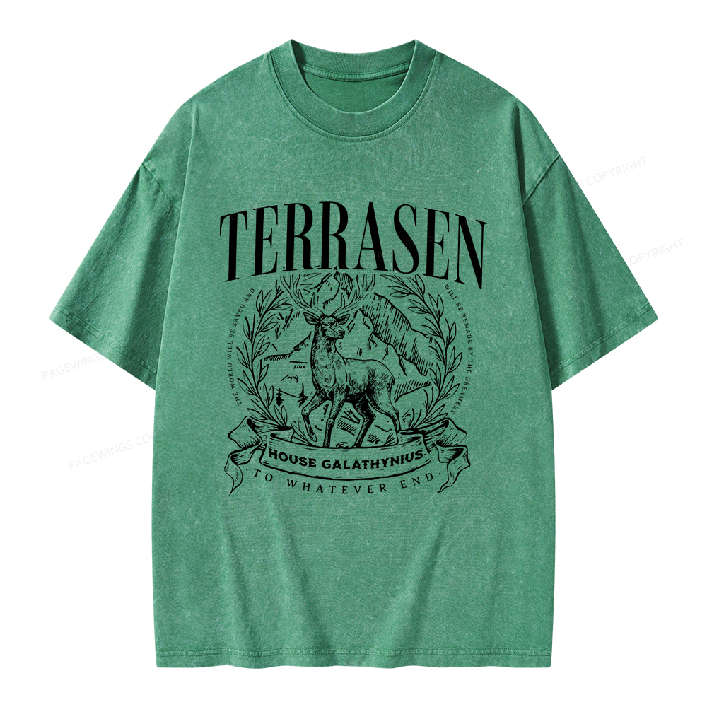 Pagewings Terrasen Unisex Washed T-shirt