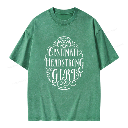 Pagewings Obstinate Unisex Washed T-shirt