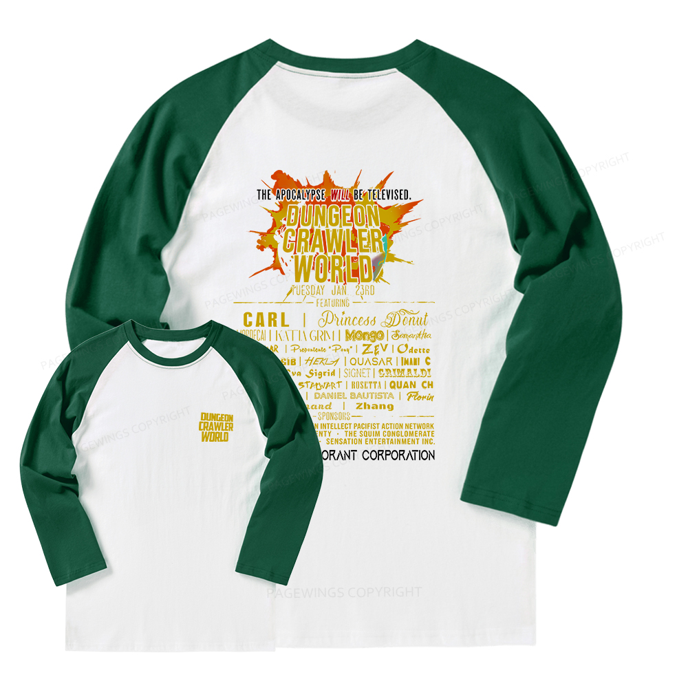 Pagewings Fuel Your Imagination With Sci-Fi World Tour Long Sleeve Raglan T-shirt