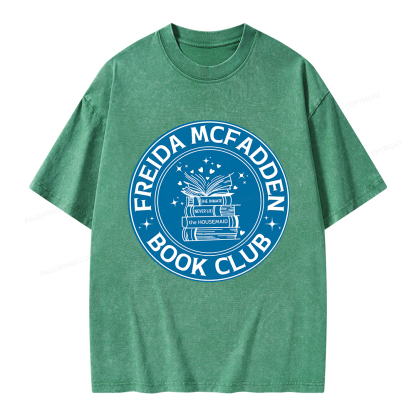 Pagewings Freida McFadden Book Club Unisex Washed T-shirt