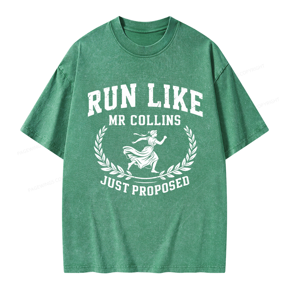 Pagewings Just Proposed Unisex Washed T-shirt