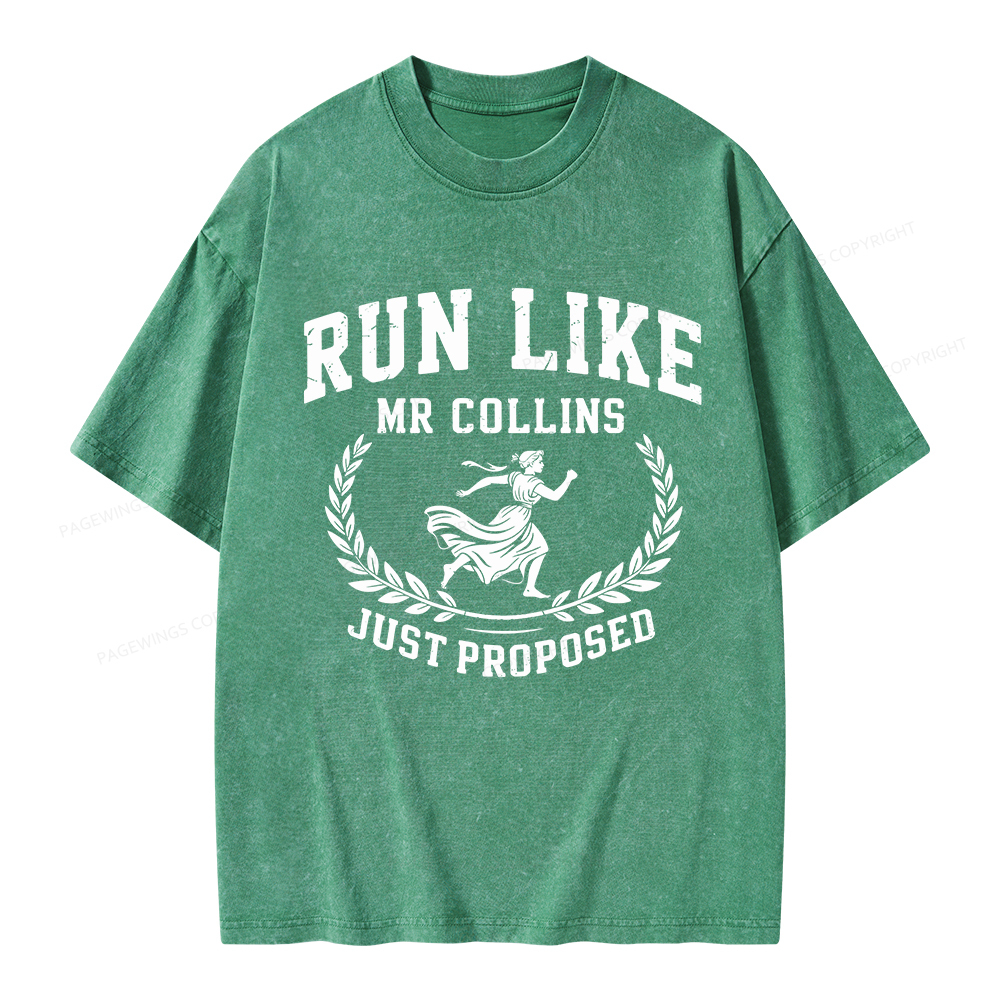 Pagewings Just Proposed Unisex Washed T-shirt