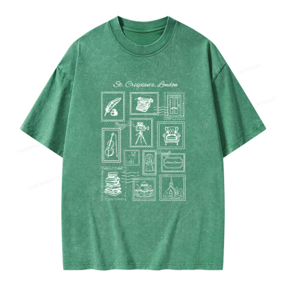 Pagewings Crispian's Stamp Unisex Washed T-shirt
