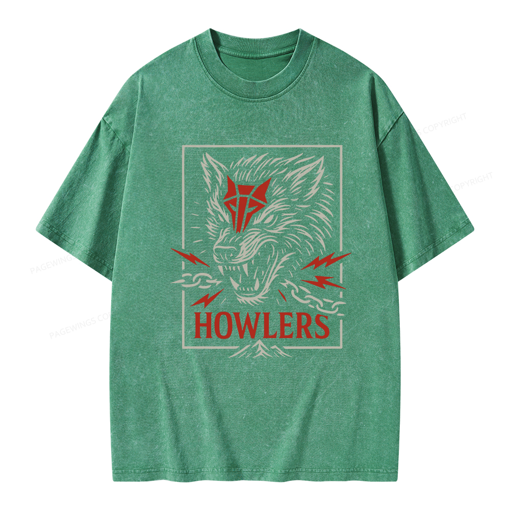 Pagewings Howlers Unisex Washed T-shirt