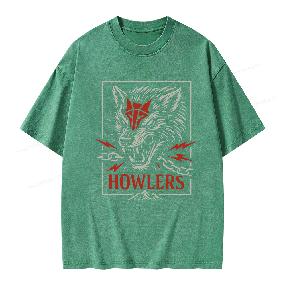 Pagewings Howlers Unisex Washed T-shirt