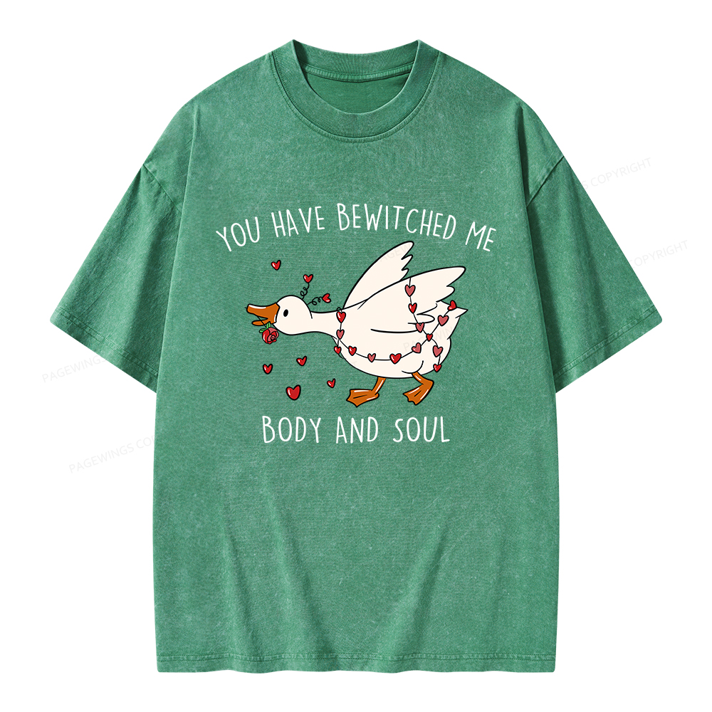 Pagewings You Have Bewitched Me Body And Soul Unisex Washed T-shirt