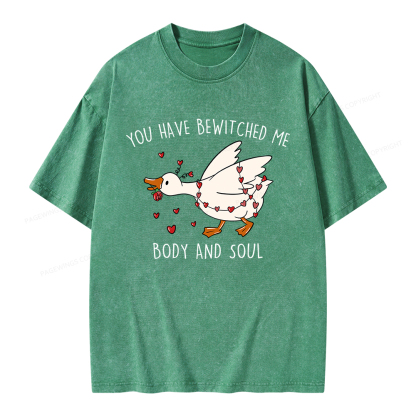 Pagewings You Have Bewitched Me Body And Soul Unisex Washed T-shirt
